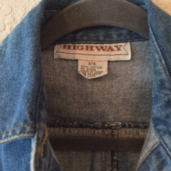 90s Vintage Highway Denim Jean Button Down Romper - Picture 7 of 16